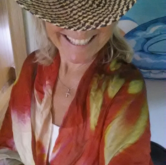 ●SOLD!$ Flower Power Modal luxuriously soft Zinnia - Picture 7 of 7